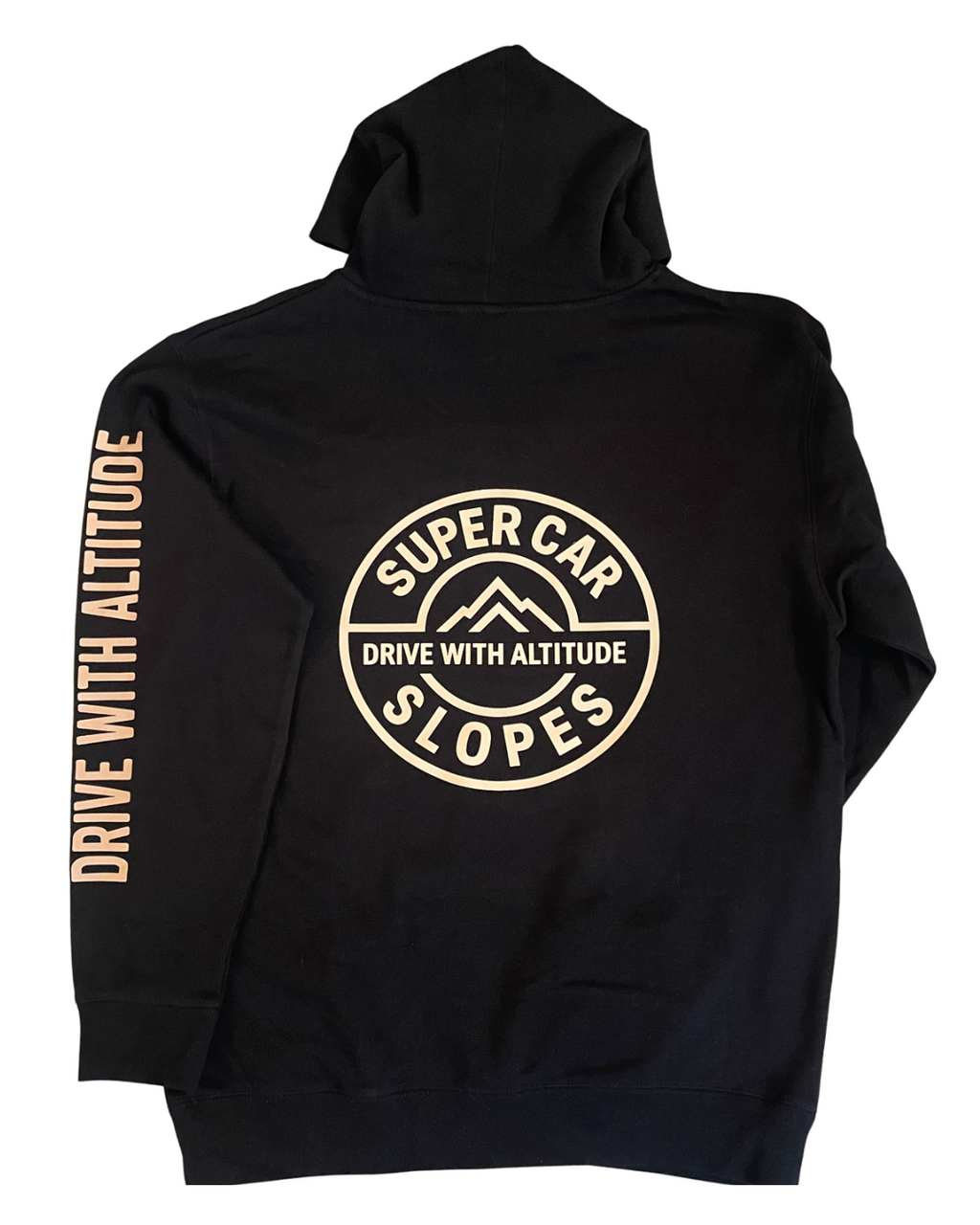 Drive With Altitude With Sleeve Black Hoodie