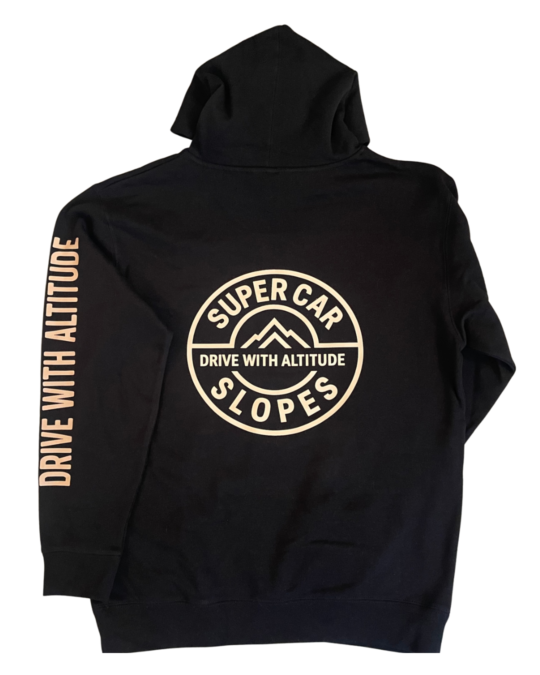 Drive With Altitude With Sleeve Black Hoodie