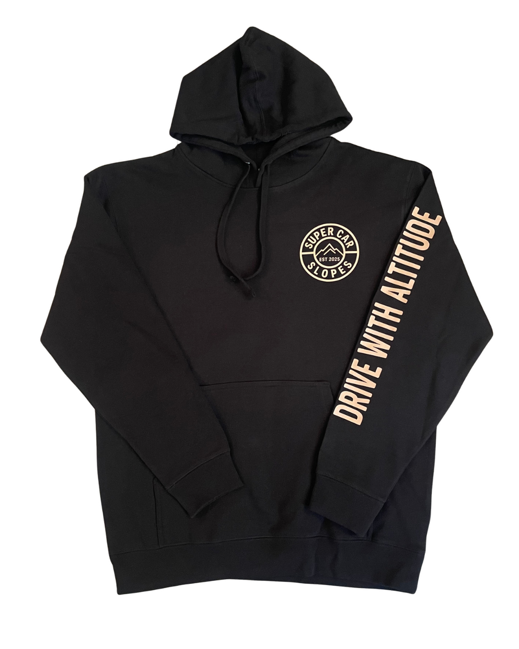Drive With Altitude With Sleeve Black Hoodie