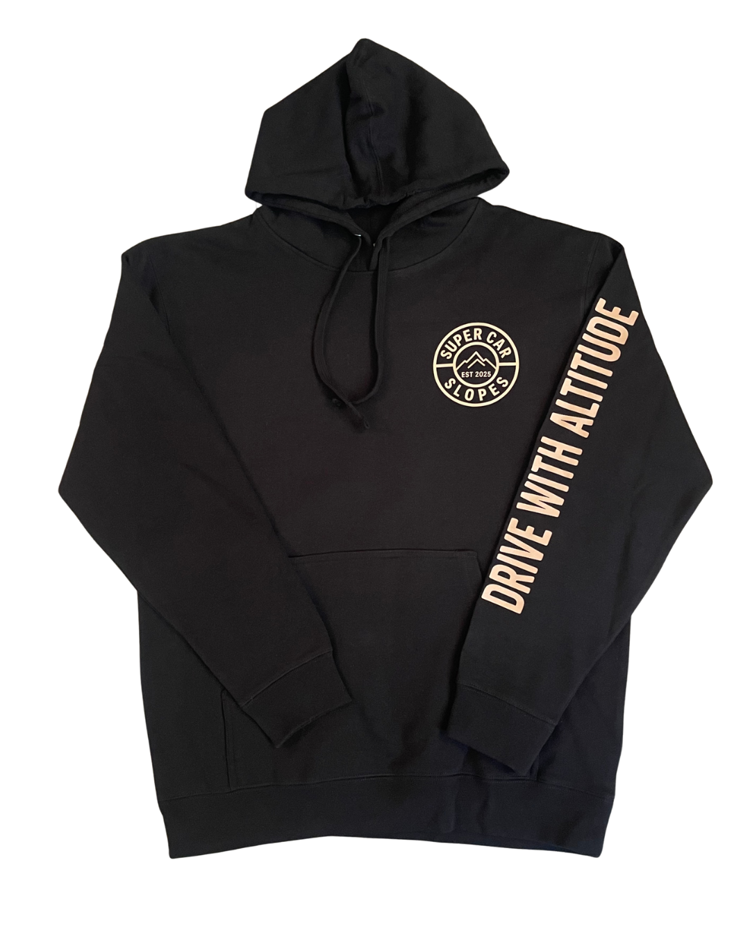 Drive With Altitude With Sleeve Black Hoodie