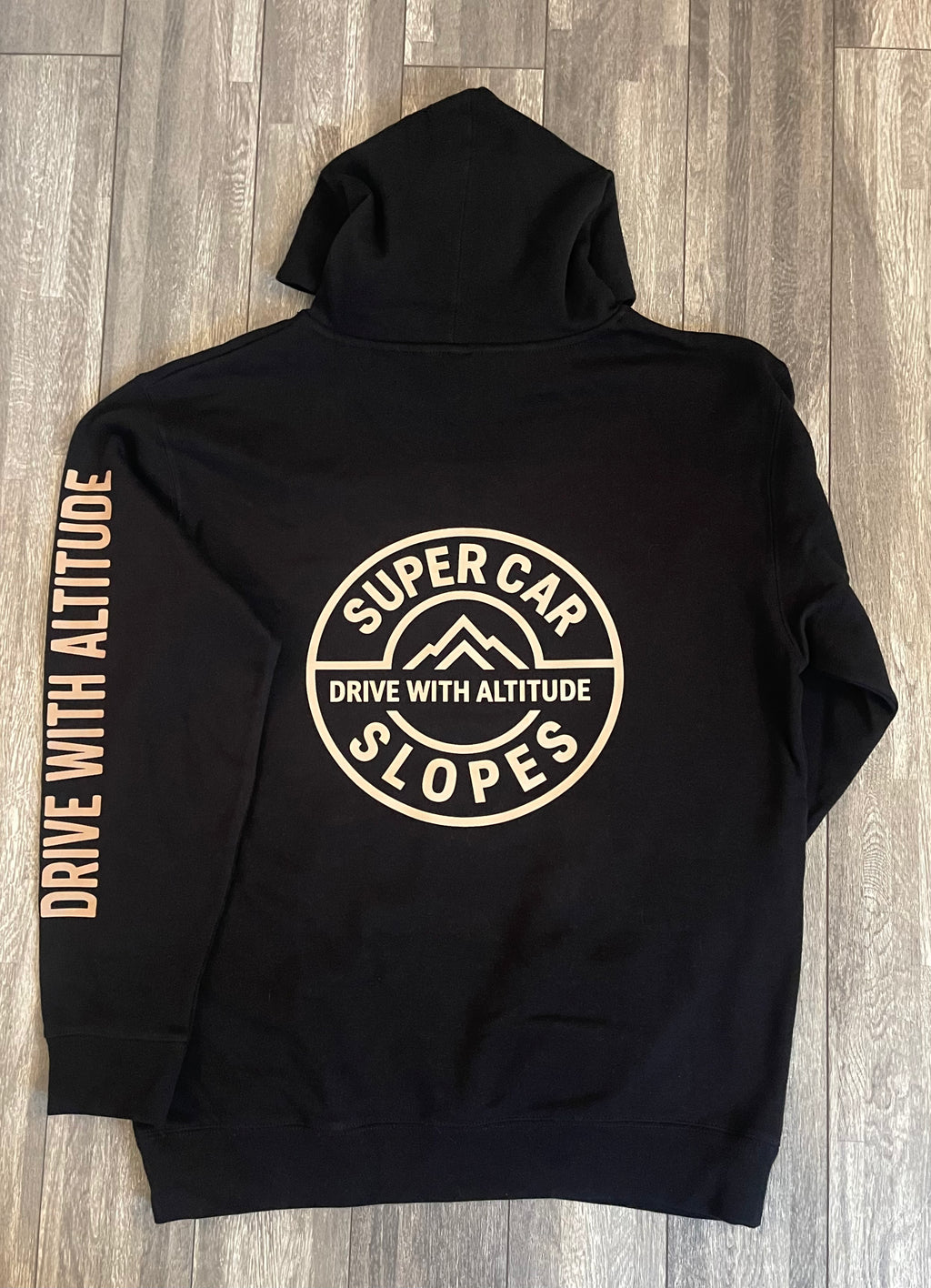 Drive With Altitude With Sleeve Black Hoodie